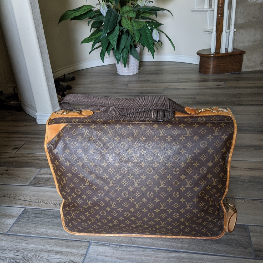 LV Monogram Classic Garment Travel Bag with Strap